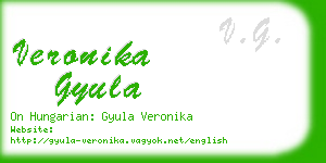 veronika gyula business card